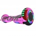 6.5'' Hoverboard Bluetooth Speaker LED STAR FLASHING WHEELS Scooter UL Listed Chrome RoseGold   